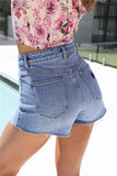 ABRAND A High Relaxed Shorts Mid Vintage Blue