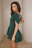 Chiming In Romper Forest Green