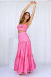RUNAWAY Ayla Maxi Skirt Hot Pink