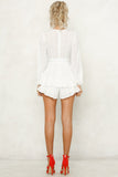 Must Be Lonely Now Romper White