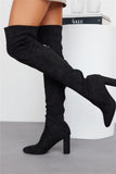 BILLINI Cannon Over The Knee Boots Black Suede