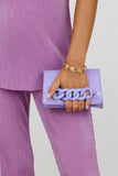 BILLINI Annabelle Crossbody Bag Lilac Croc