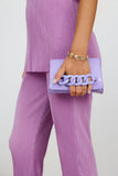 BILLINI Annabelle Crossbody Bag Lilac Croc