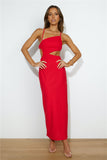 Count It In Maxi Dress Red
