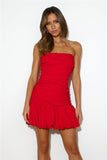 Power To You Mini Dress Red