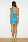 Glamourpuss Sequin Mini Dress Blue