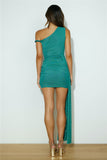 Hour To Party Mesh Mini Dress Green