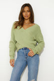 Aligned With You Knit Top Green