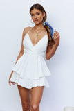 Vibes In The Sky Romper White