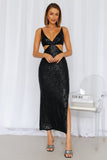 Create The Spell Midi Dress Black Sequin