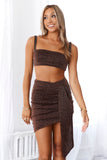 HELLO MOLLY Savour The Moment Skirt Bronze