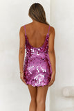 Passion For Style Sequin Mini Dress Orchid