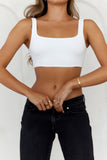 HELLO MOLLY Style Essential Crop Top White