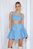 Heavenly Joy Denim Skirt Blue