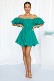 Be Your Baby Doll Dress Green