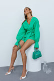 Signal This Way Romper Green